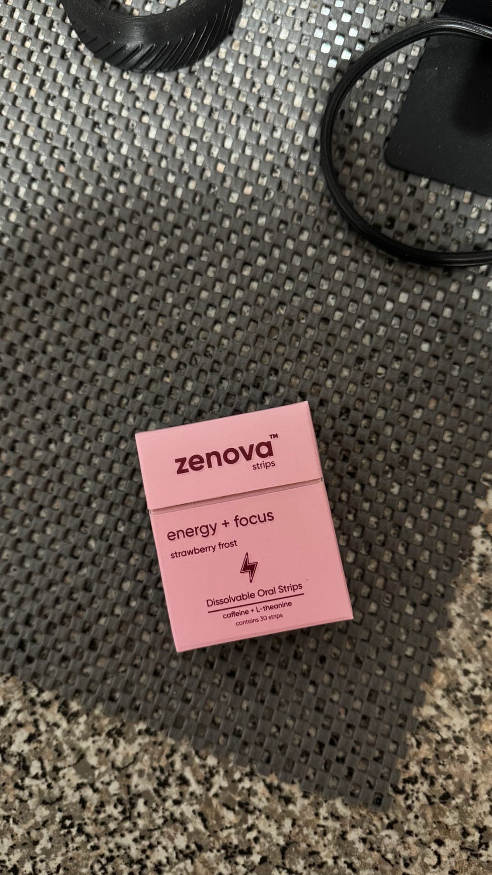 Zenova box on a kitchen counter